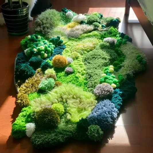 Moss Rug Latch Hook DIY Kit - Forest