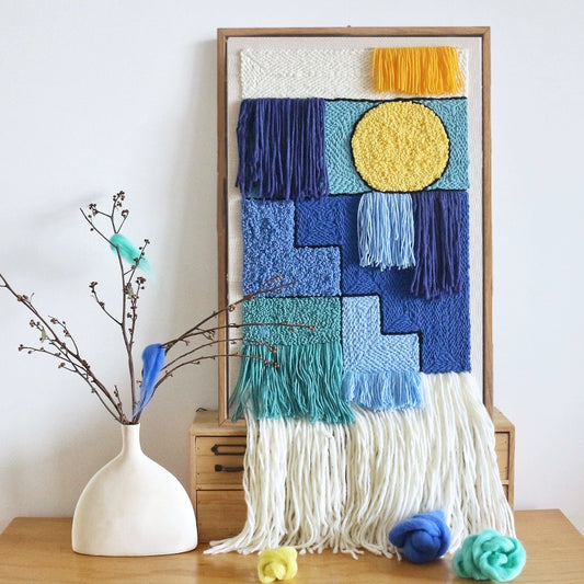 Blue sky Plush Painting DIY Kits