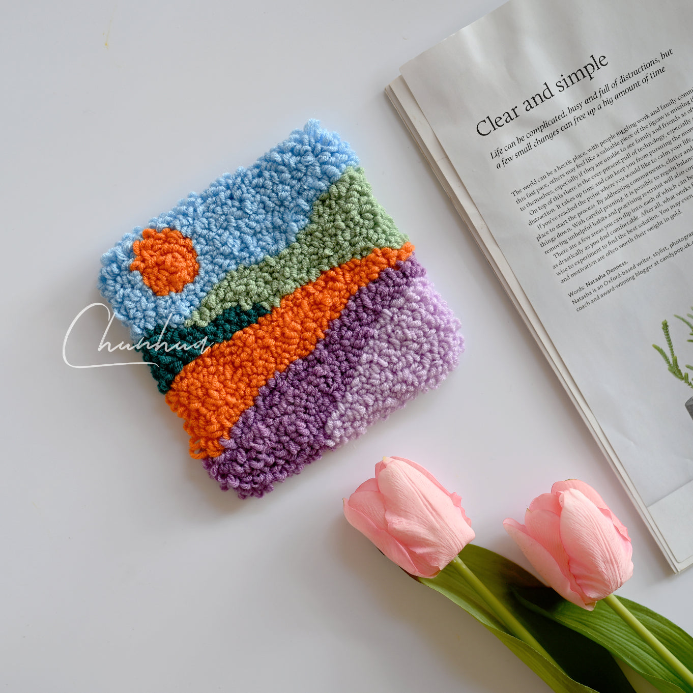 Square Punch Needle Coaster DIY Kits