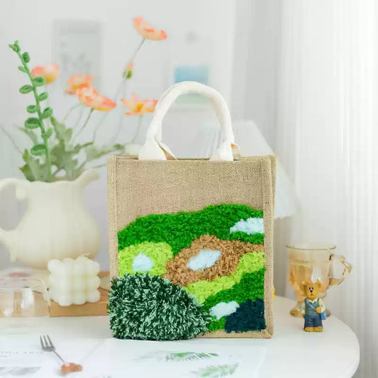 Shallow grass Latch Hook Moss Handbag Material Pack