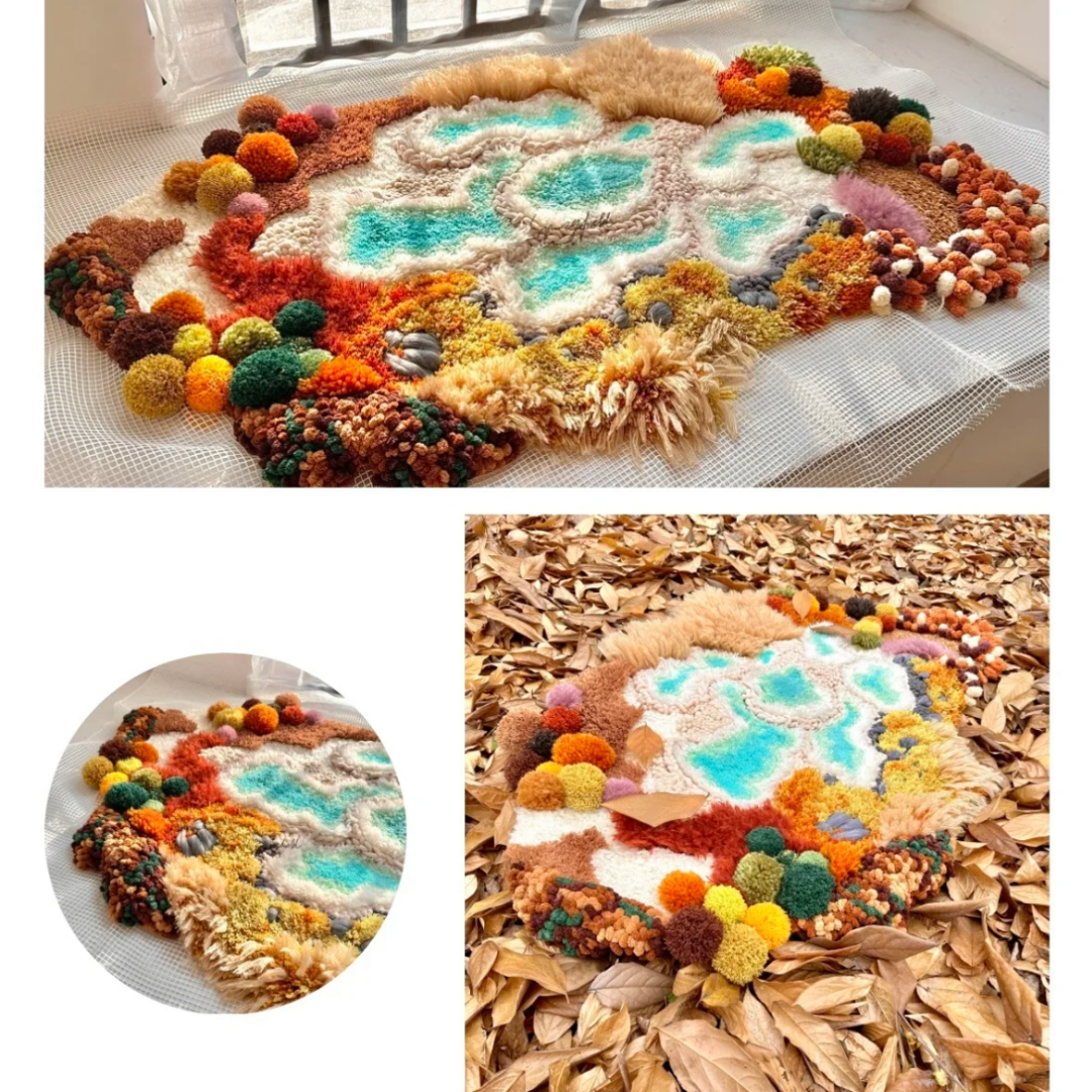 Handmade Worldly Wonders Moss Rug - Mortal’s Jade Pool [Done for You]