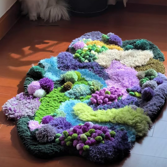 Handmade Moss Rug - Lavender Garden [Done for You]