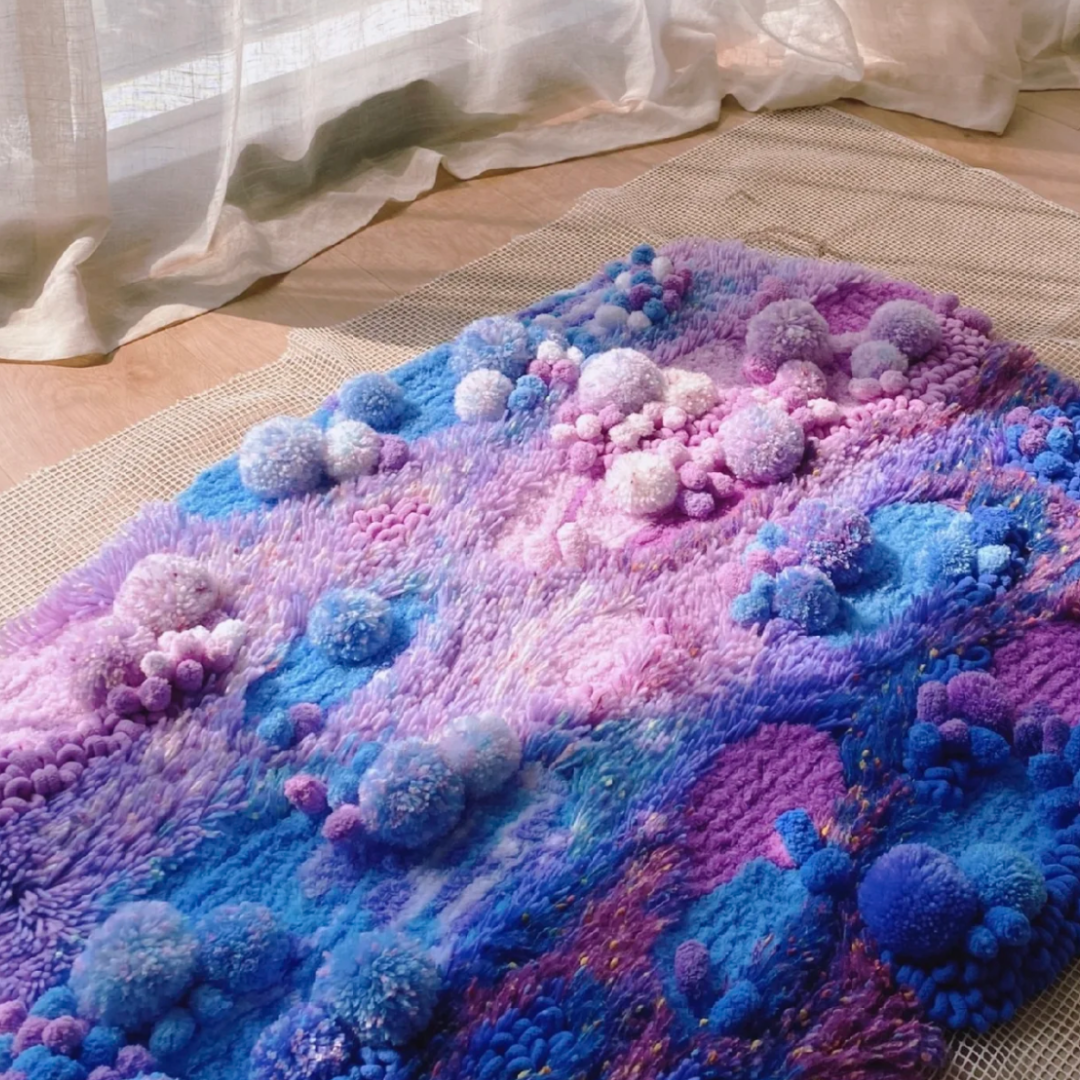 Handmade Moss Rug - Water Lily Garden [Done for You]