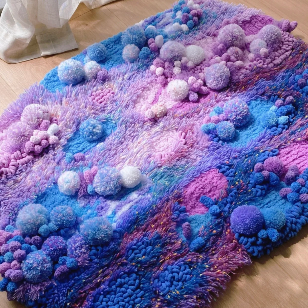 Handmade Moss Rug - Water Lily Garden [Done for You]