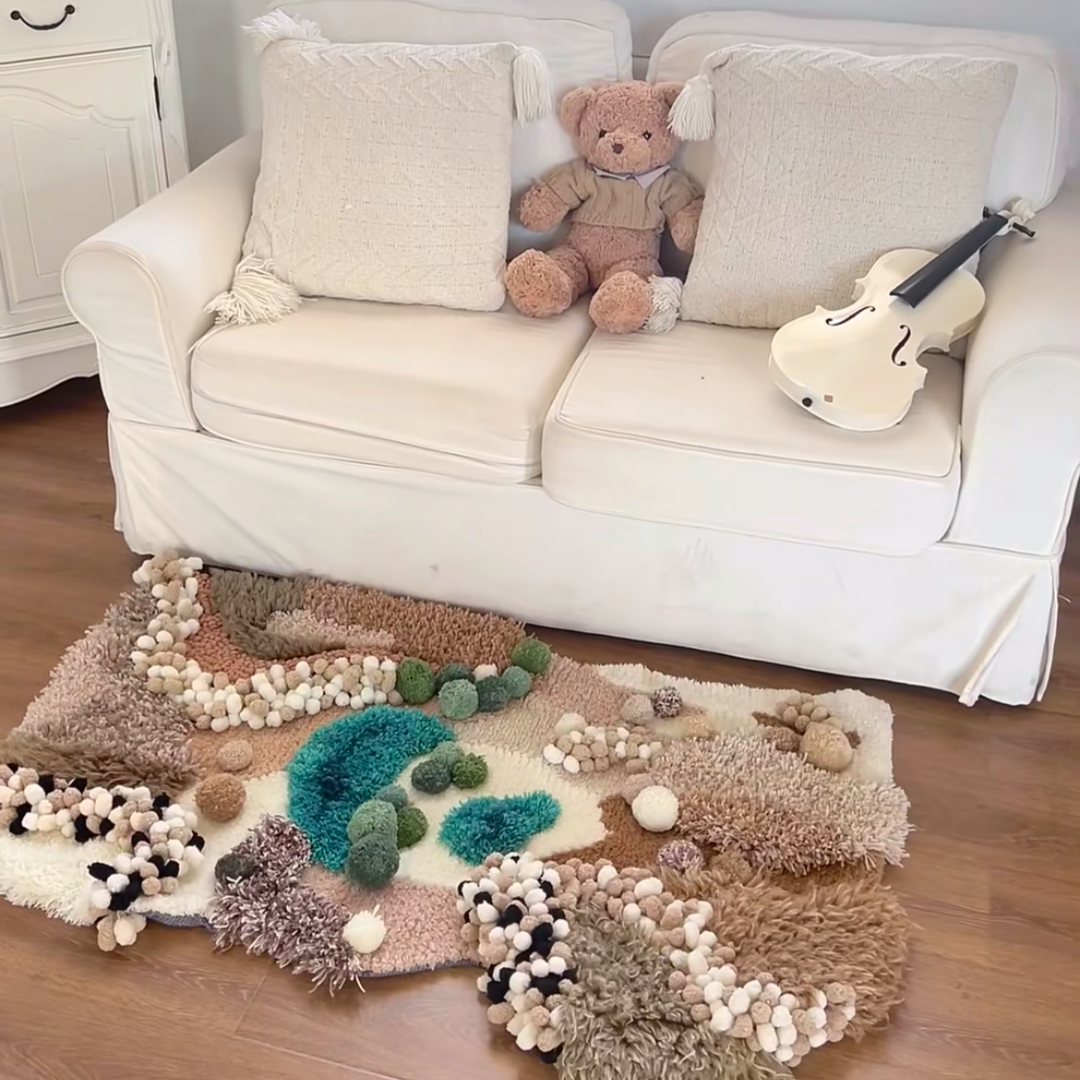 Handmade Worldly Wonders Moss Rug - Desert Oasis [Done for You]