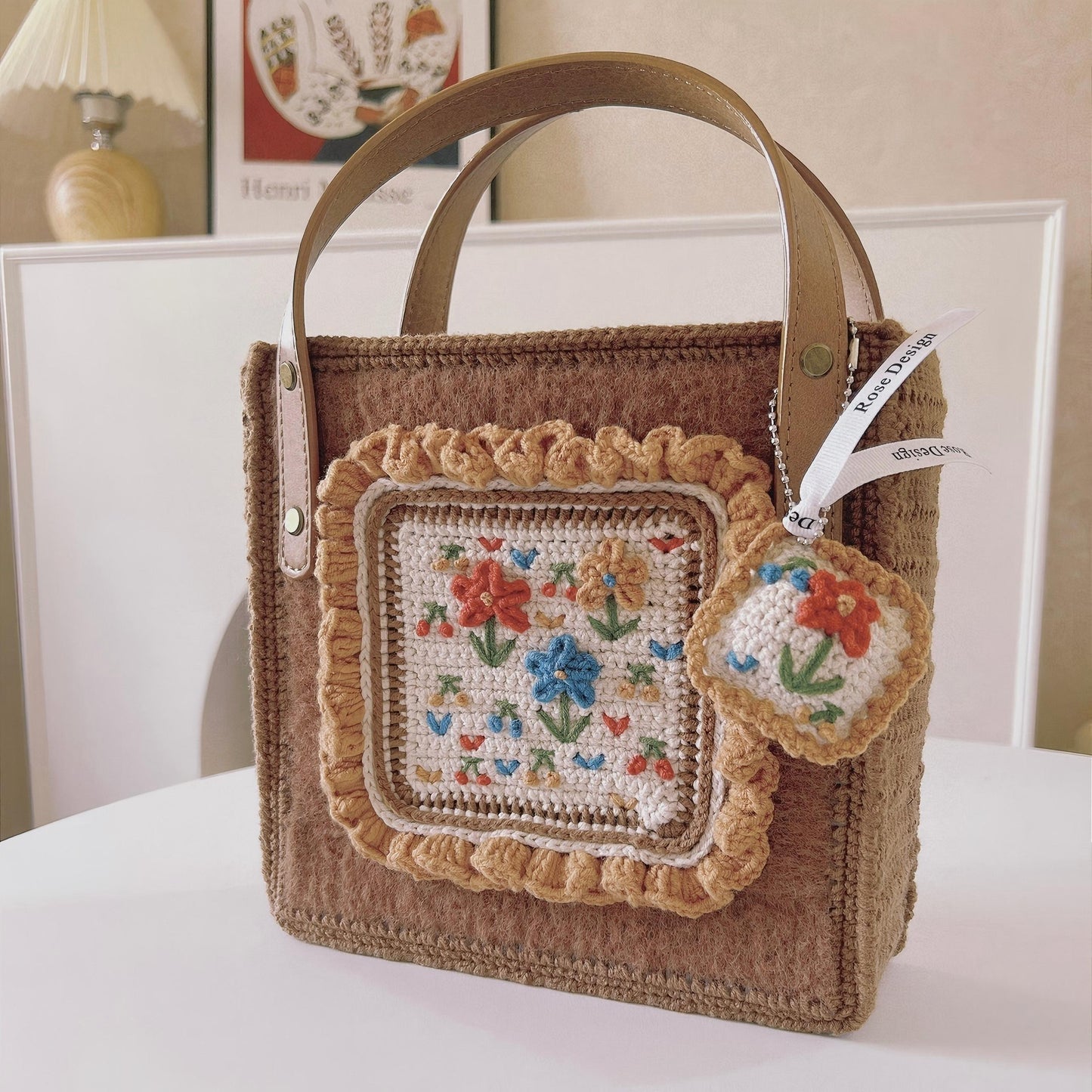 Rose Gold Crochet Tote Bag DIY Kits