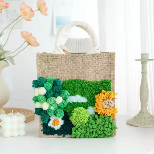 Solidago Latch Hook Moss Handbag Material Pack